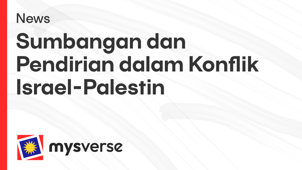 Sumbangan dan Pendirian dalam Konflik Israel-Palestin