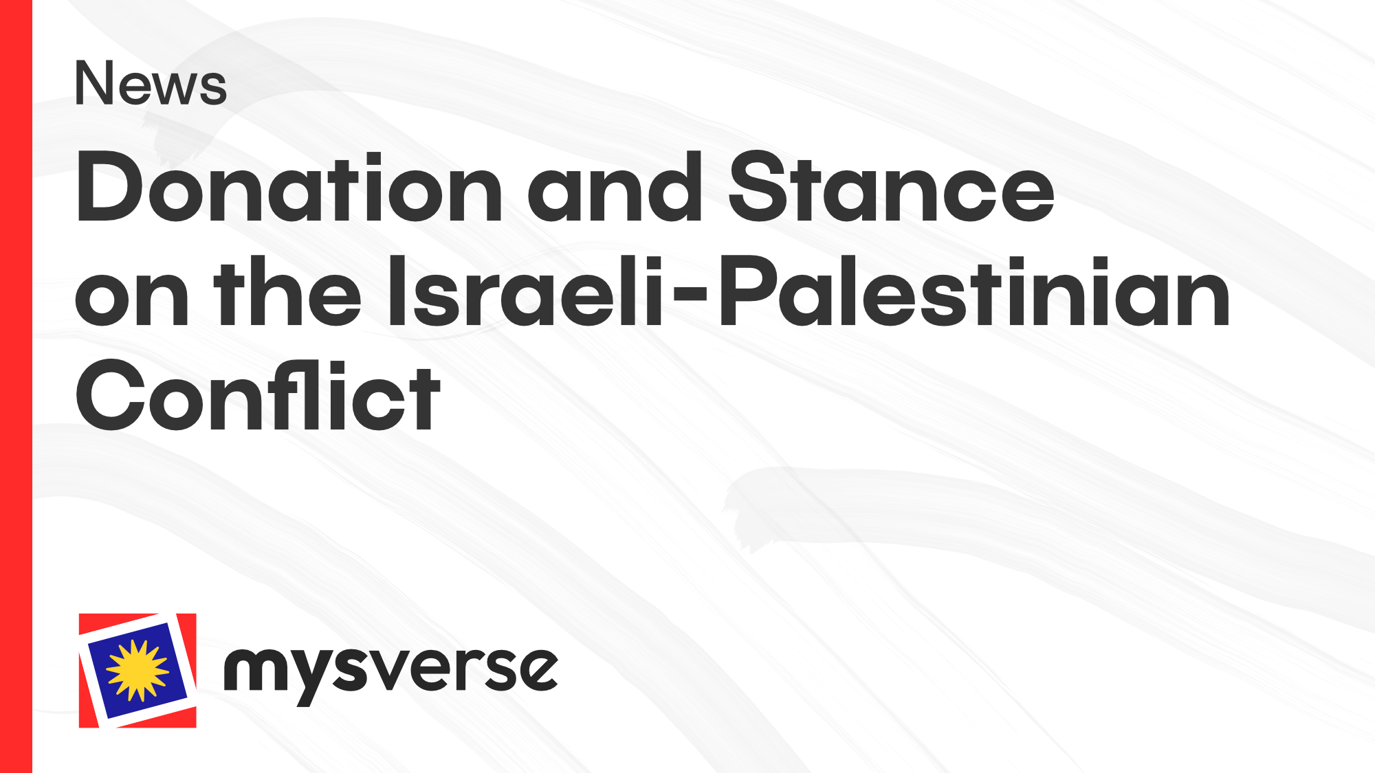 Donation and Stance on the Israeli-Palestinian Conflict